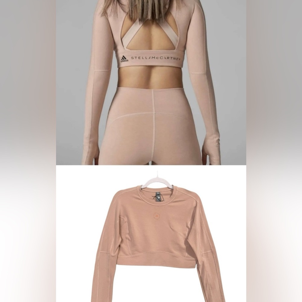 Stella McCartney for Adidas.  Size large crop top. Open back.